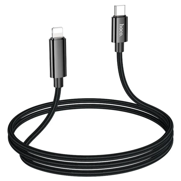 Hoco U125 | Cable Carga Rápida PD (27W) USB-C a Lightning para iPhone - Imagen 2