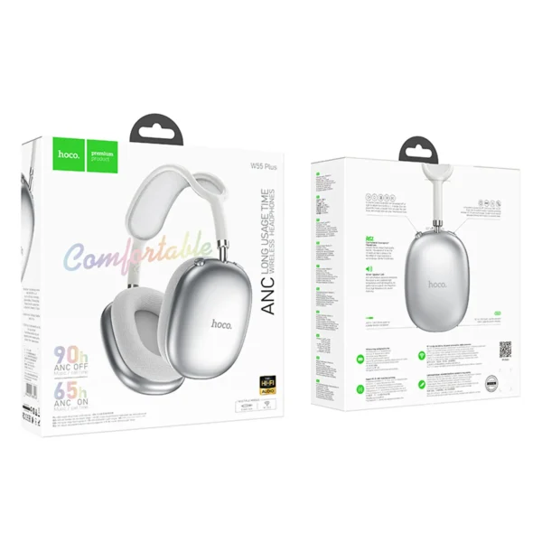 Hoco Focus Pro | Audífonos con Cancelación de Ruido Activa (W55 Plus) - Imagen 3